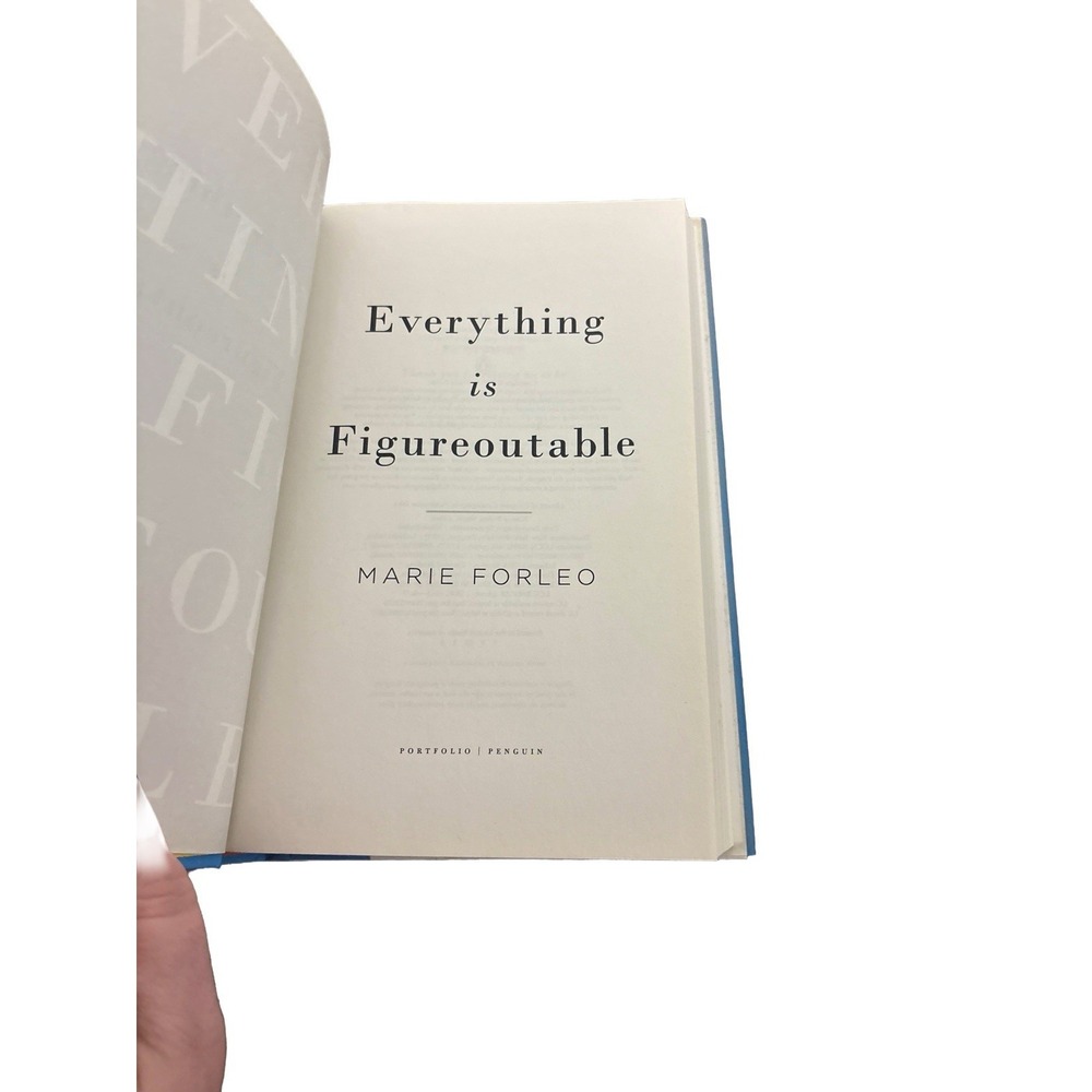 Everything Is Figureoutable - hardcover, Marie Forleo, 9780525534990 - Picture 3 of 6